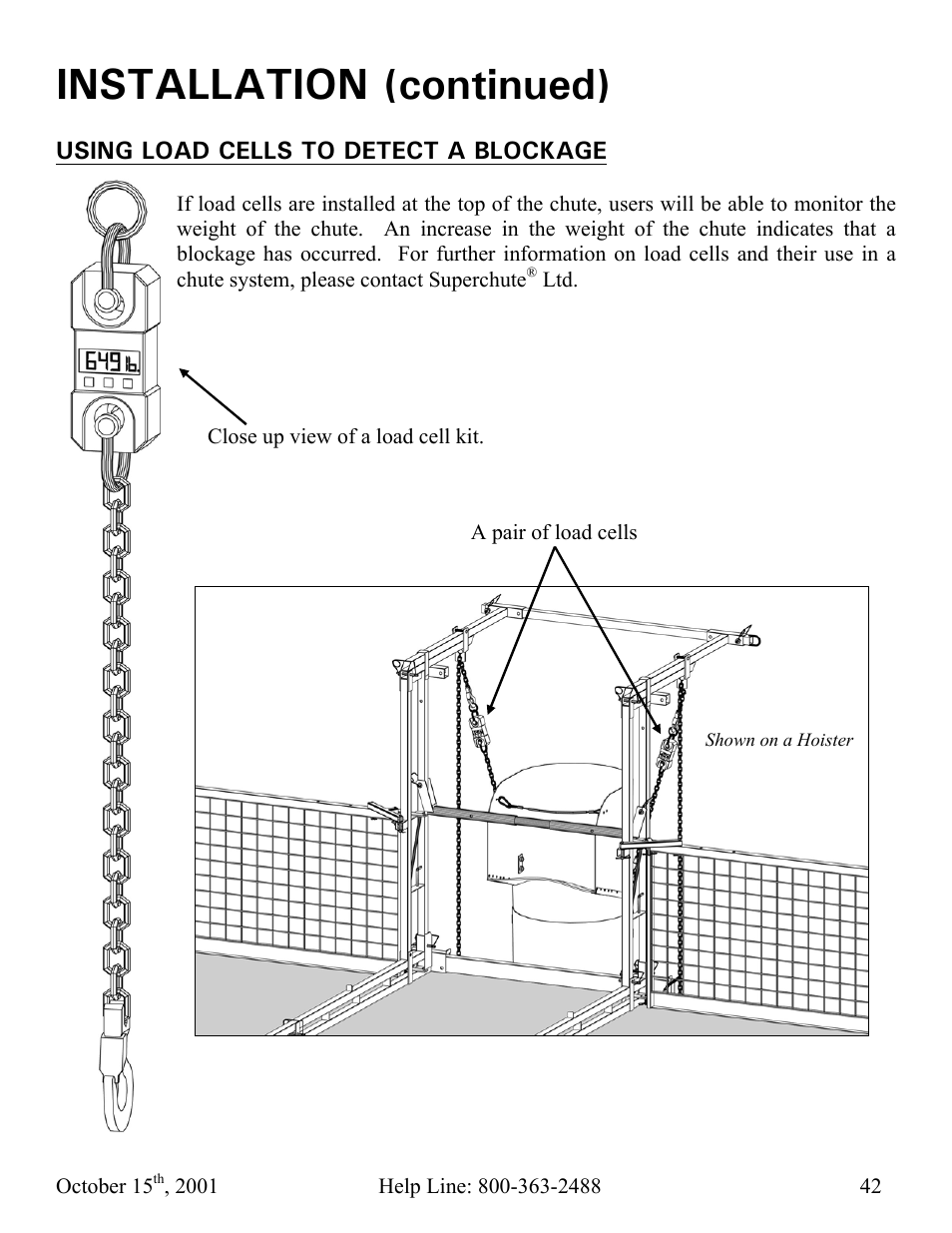 Installation (continued) | Vestil CC-30-MC User Manual | Page 43 / 59