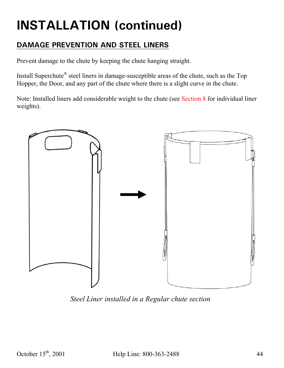 Installation (continued) | Vestil CC-30-MC User Manual | Page 45 / 59