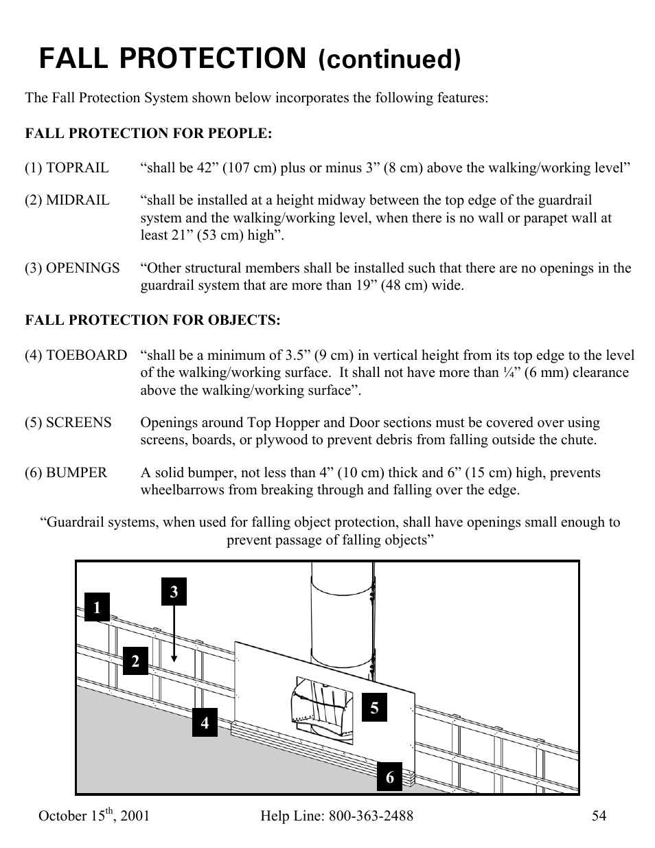 Fall protection, Continued) | Vestil CC-30-MC User Manual | Page 55 / 59