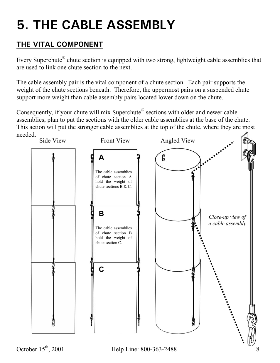 The cable assembly | Vestil CC-30-MC User Manual | Page 9 / 59