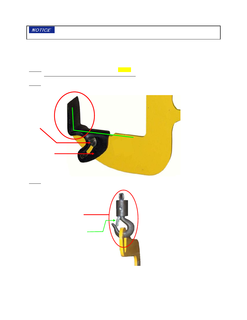 Use instructions | Vestil CH series User Manual | Page 7 / 12