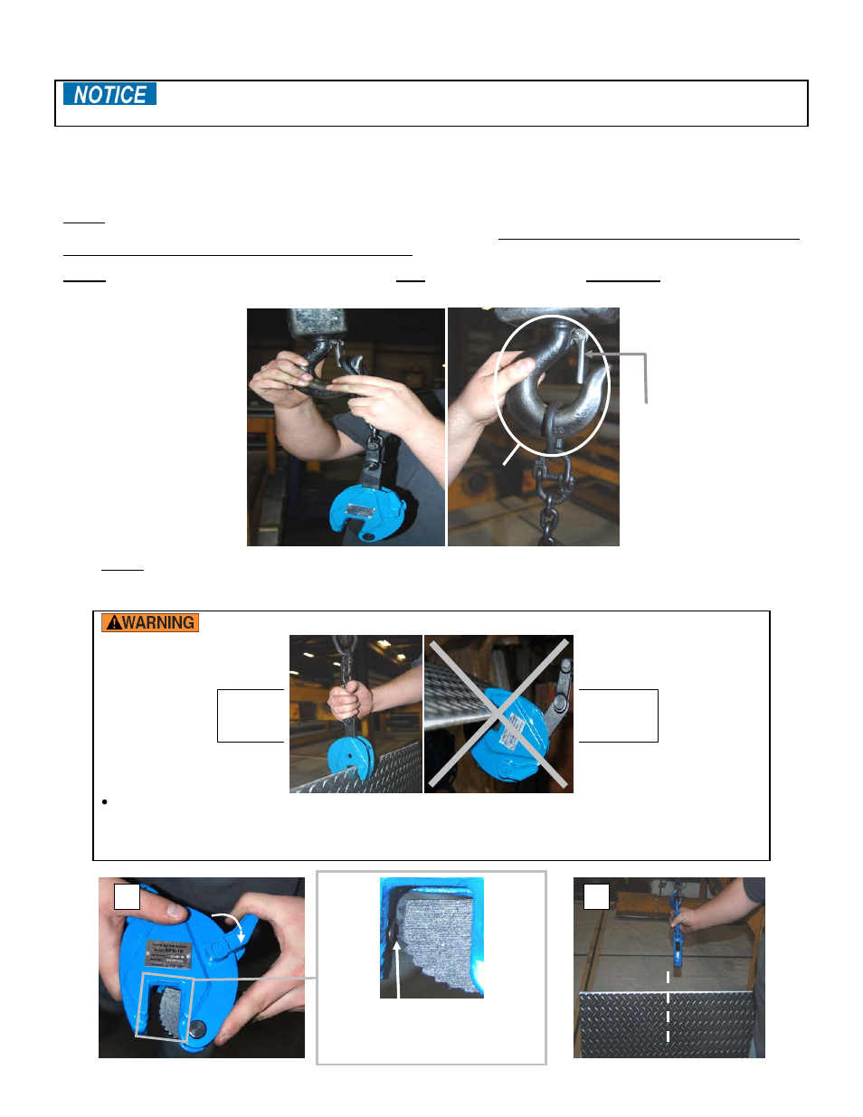 Use instructions | Vestil CPC User Manual | Page 5 / 10