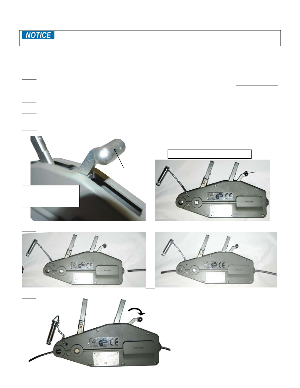 Use instructions | Vestil CP Series User Manual | Page 5 / 8