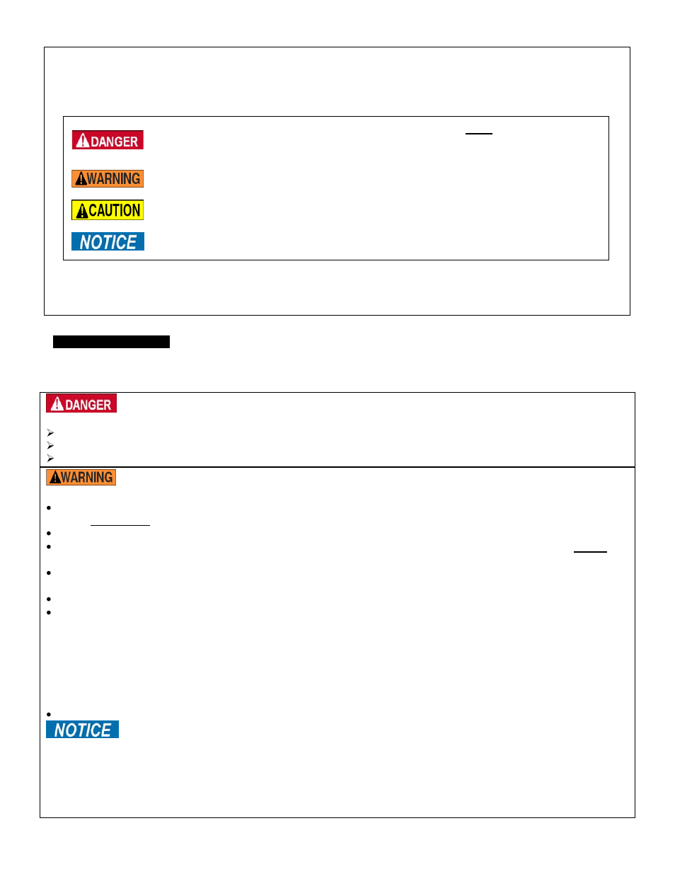 Signal words | Vestil COL-4-36-23 User Manual | Page 2 / 5