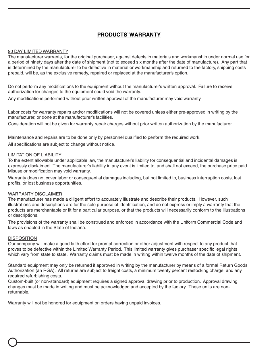Vestil DRUM-55-FP User Manual | Page 8 / 8