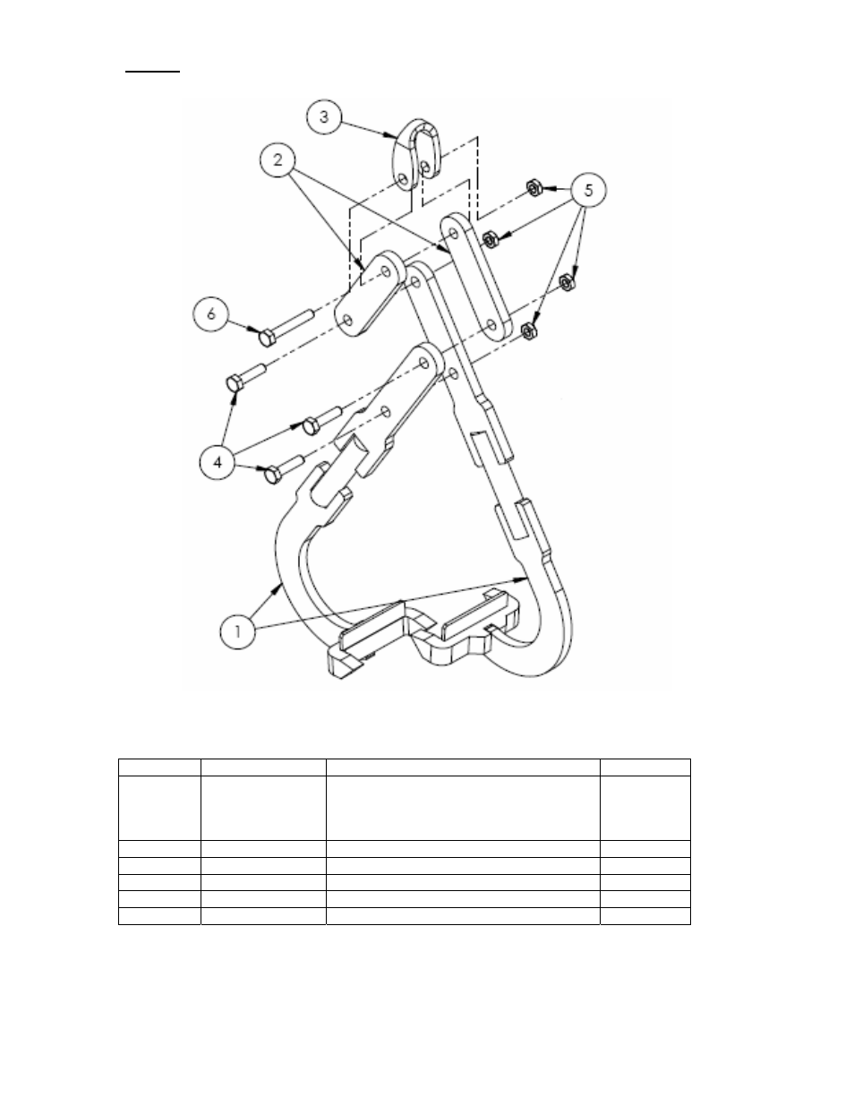 Fig. 1 : exploded parts diagram | Vestil DLT series User Manual | Page 6 / 11