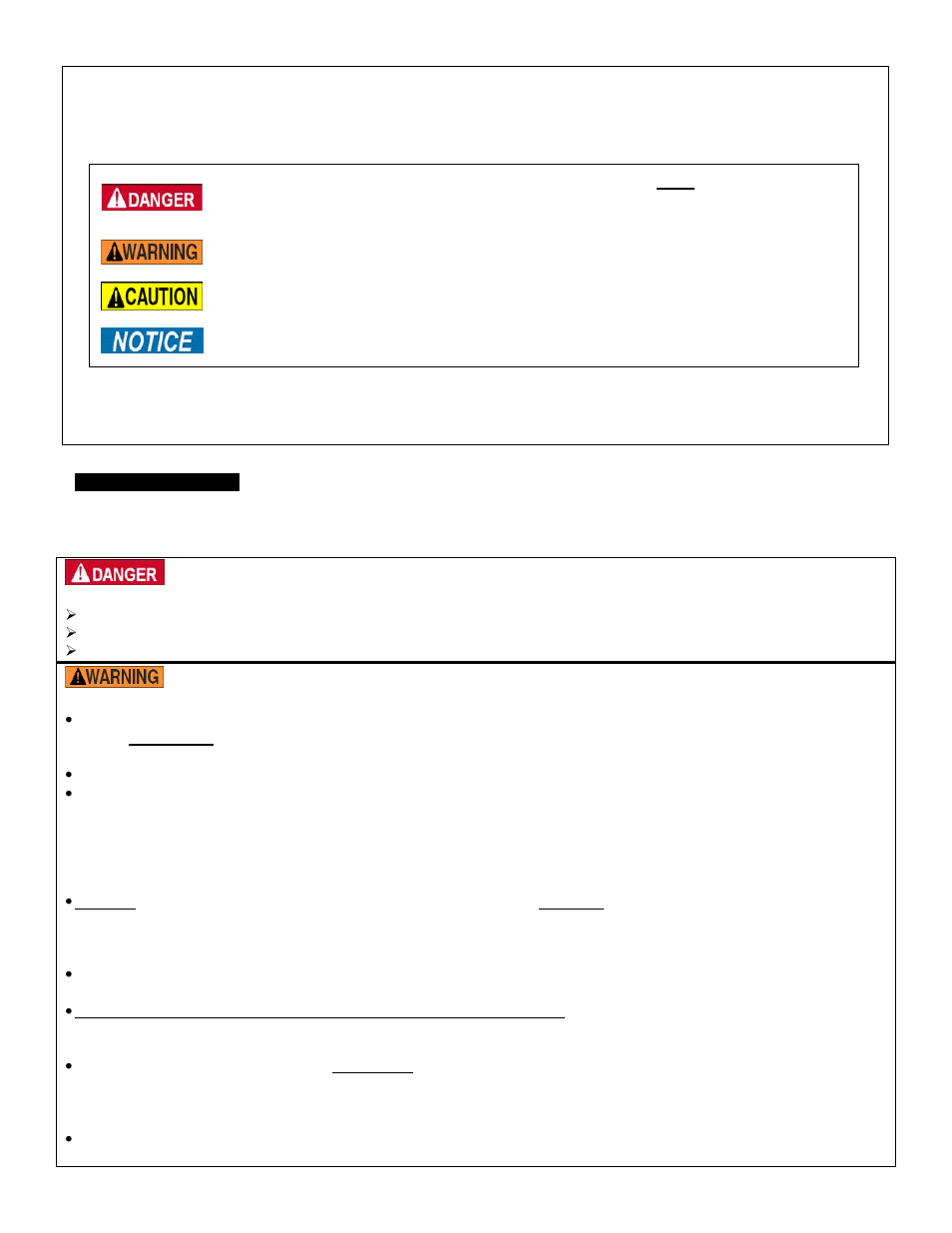 Signal words, Safety guidelines | Vestil DRUM-GRAB User Manual | Page 2 / 6