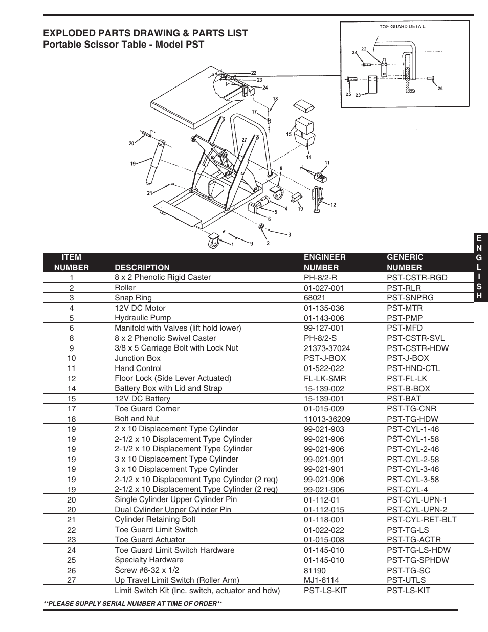 Vestil PST series User Manual | Page 13 / 16