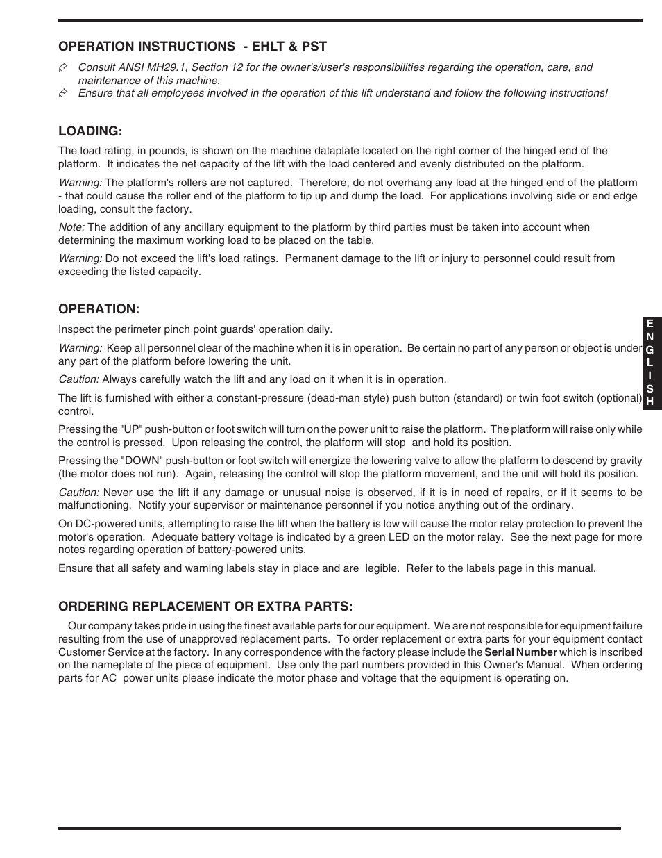 Vestil PST series User Manual | Page 3 / 16