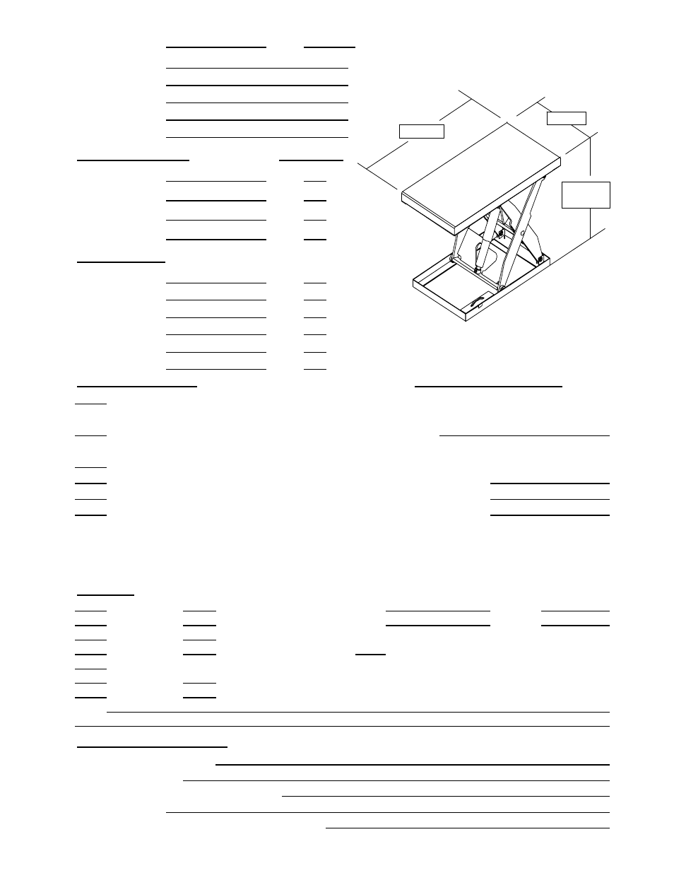 Vestil EHLT User Manual | 1 page
