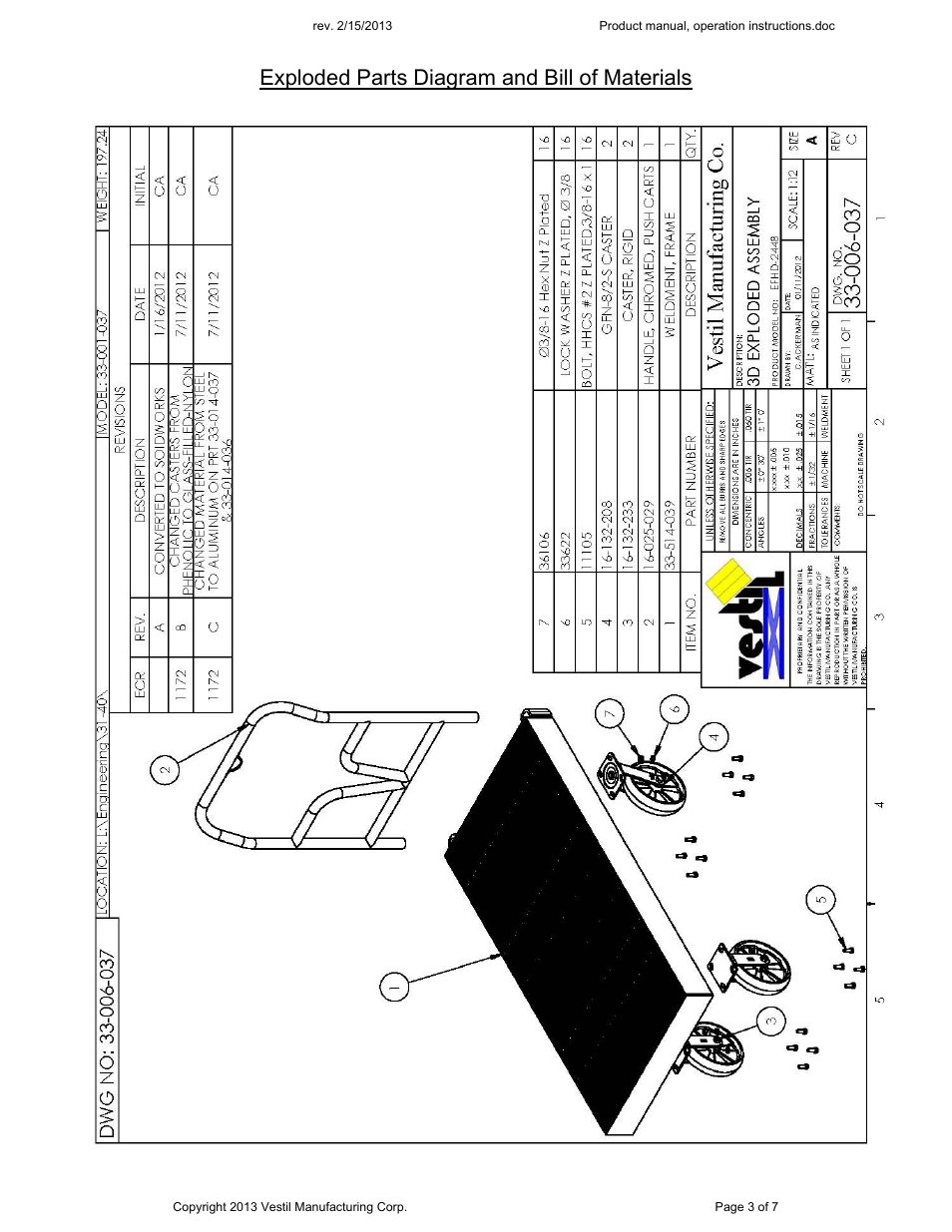 Vestil EFHD User Manual | Page 3 / 7