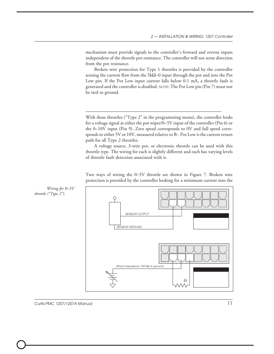 The pot low pin (pin 7) must not be tied to ground | Vestil EPT-30 User Manual | Page 18 / 144