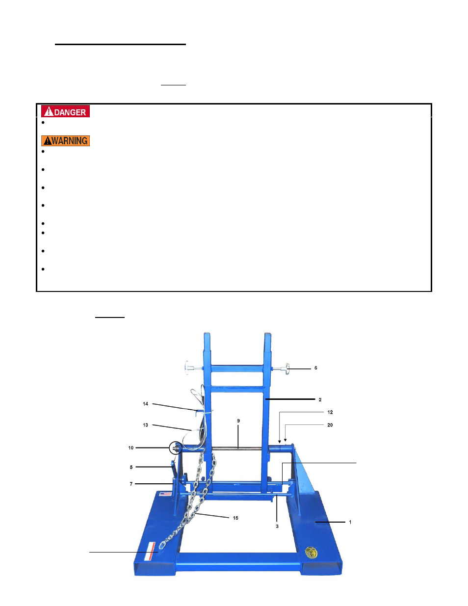 Afety, Uidelines | Vestil FM-T-DUMP User Manual | Page 5 / 11