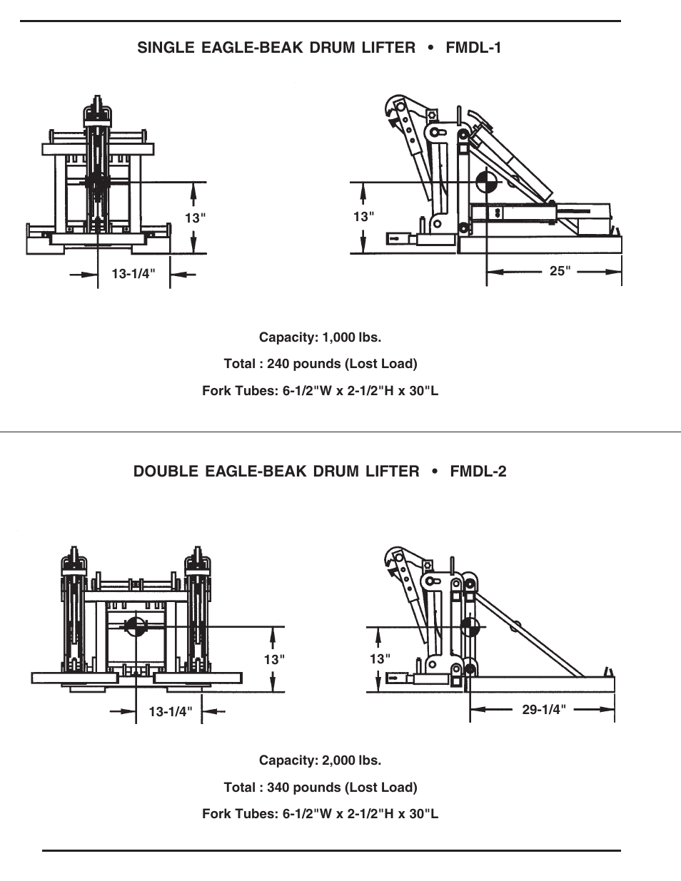 Vestil DFDL-3 User Manual | Page 6 / 16