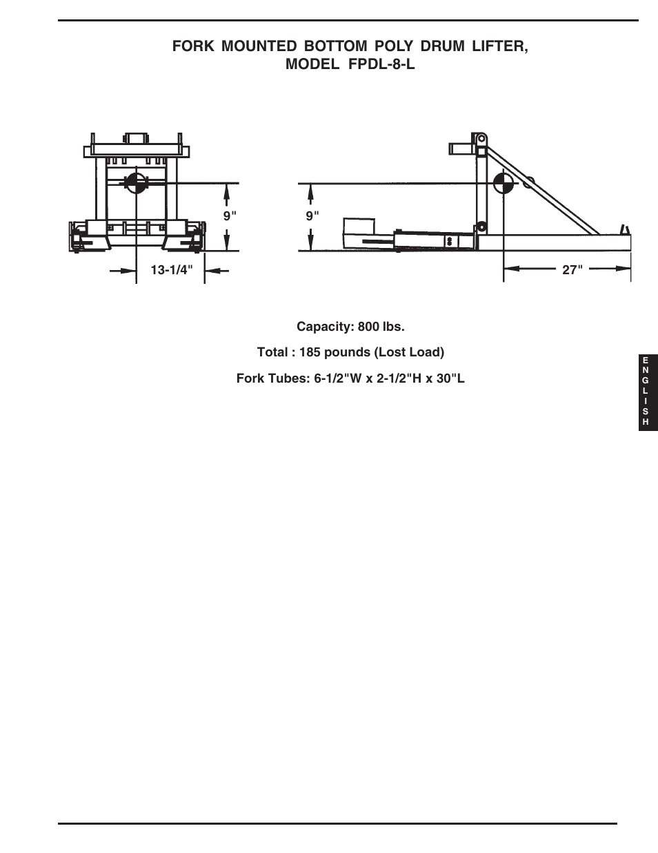 Vestil DFDL-3 User Manual | Page 9 / 16