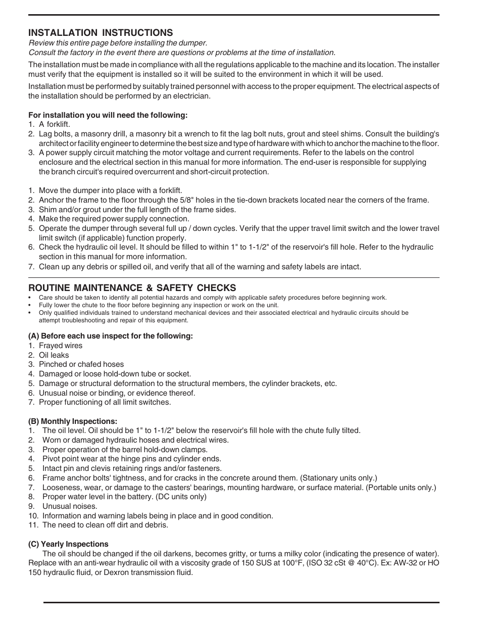 Vestil HBD series User Manual | Page 2 / 16