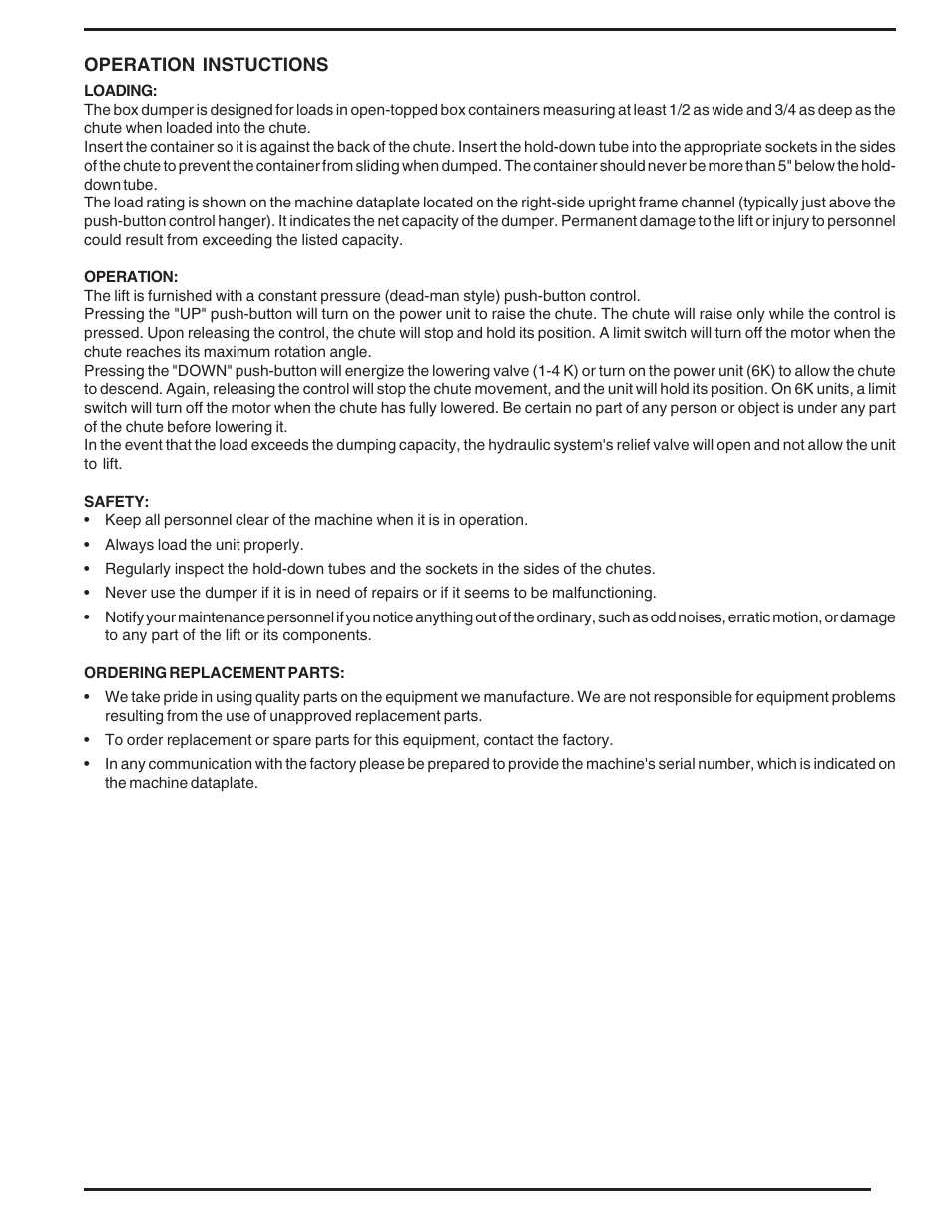 Vestil HBD series User Manual | Page 3 / 16