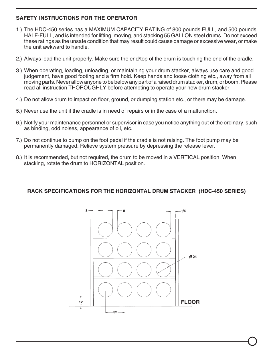 Vestil HDC-450 User Manual | Page 3 / 12