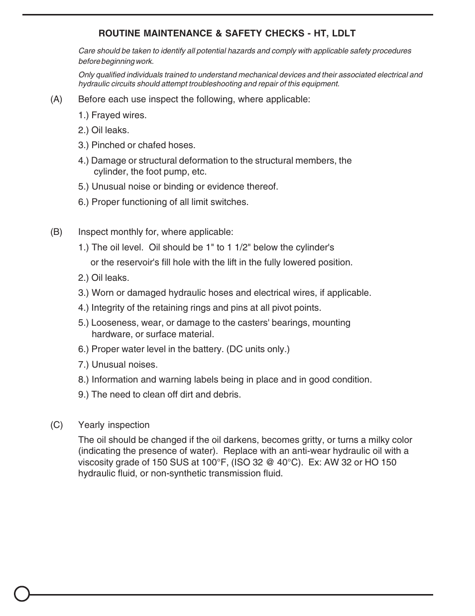 Vestil LDLT series User Manual | Page 6 / 22