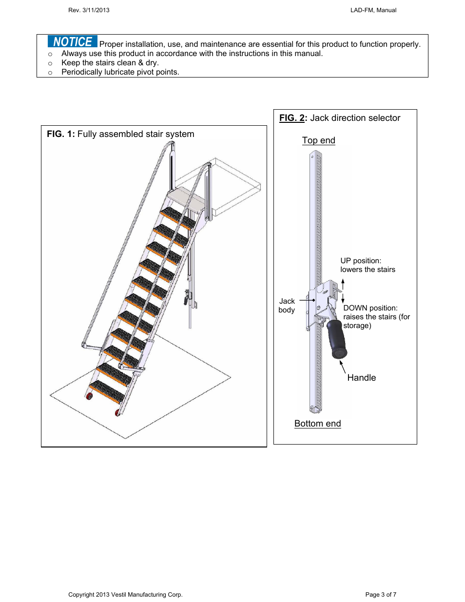 Vestil LAD-FM User Manual | Page 3 / 7
