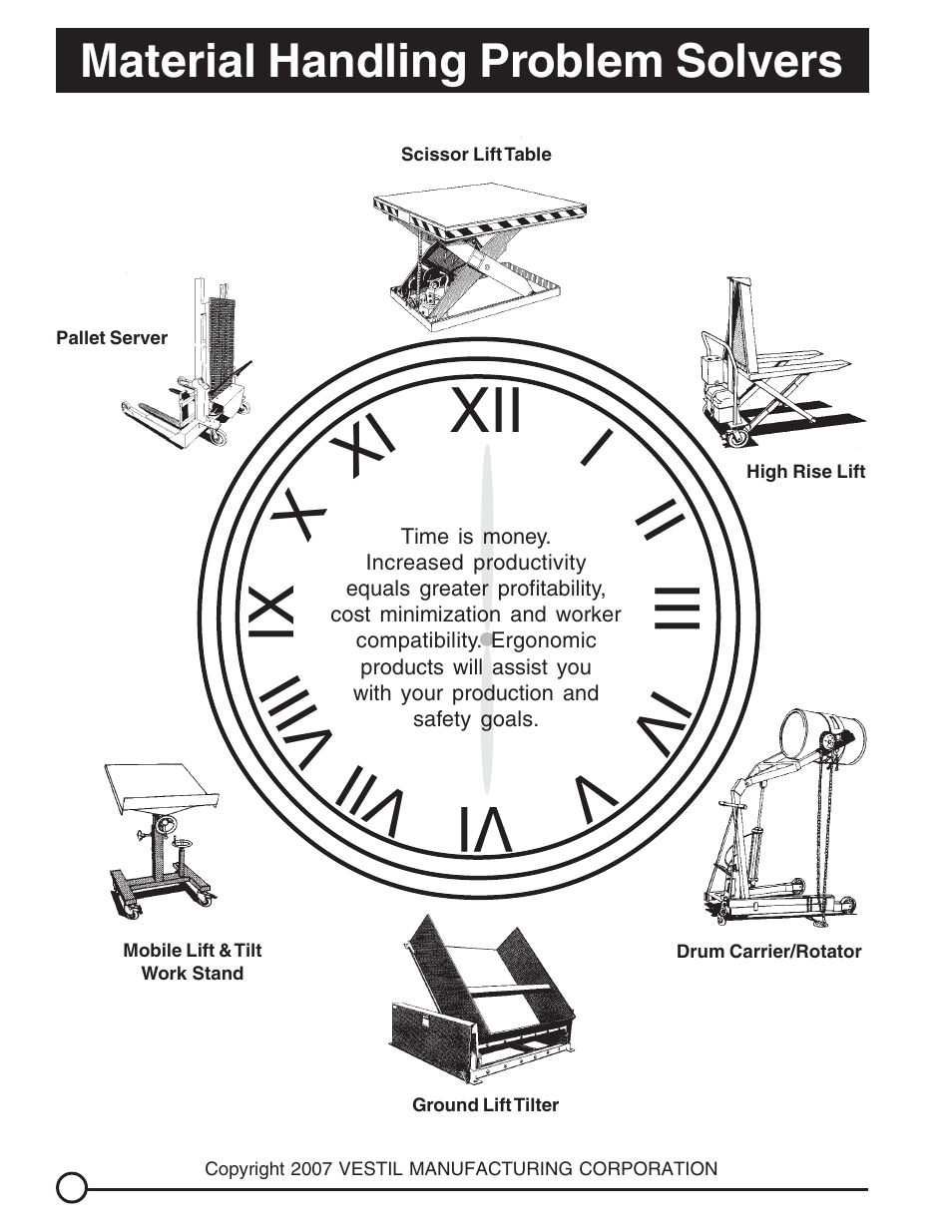 Xii ii i xi x vi vii viii vi v iii ix, Material handling problem solvers | Vestil LO-DC-MR User Manual | Page 4 / 4