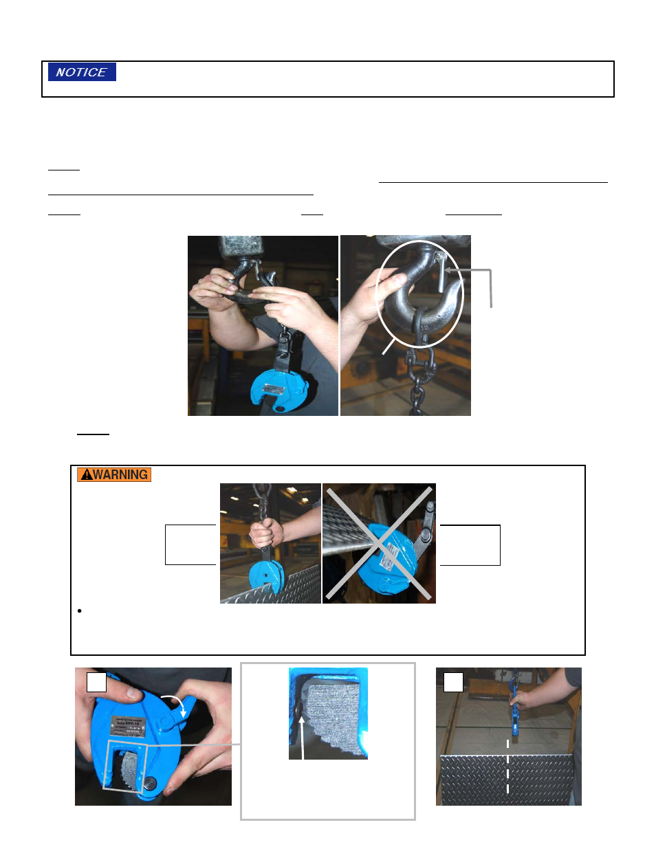 Use instructions | Vestil Model CPC User Manual | Page 7 / 12