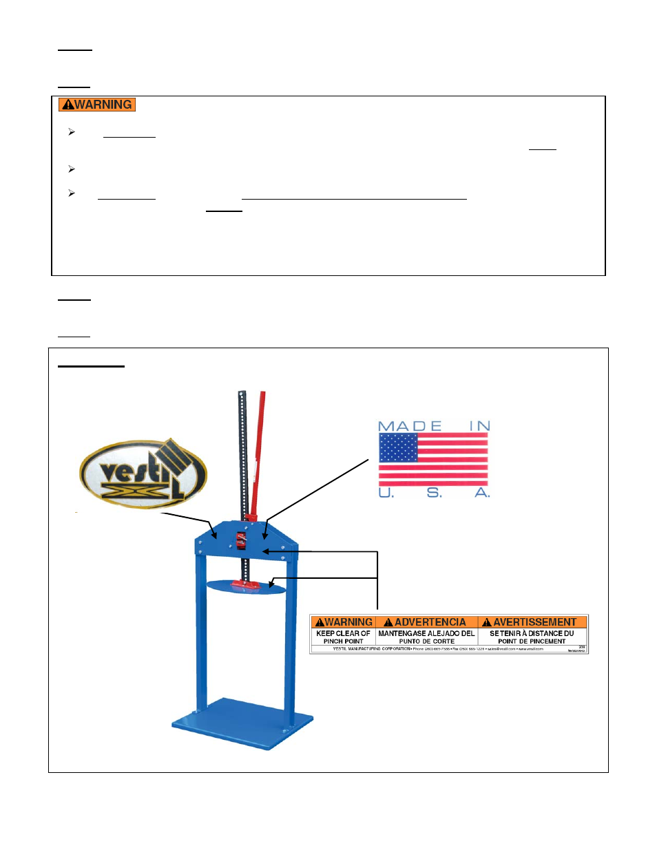 Vestil MTC-RB User Manual | Page 10 / 10