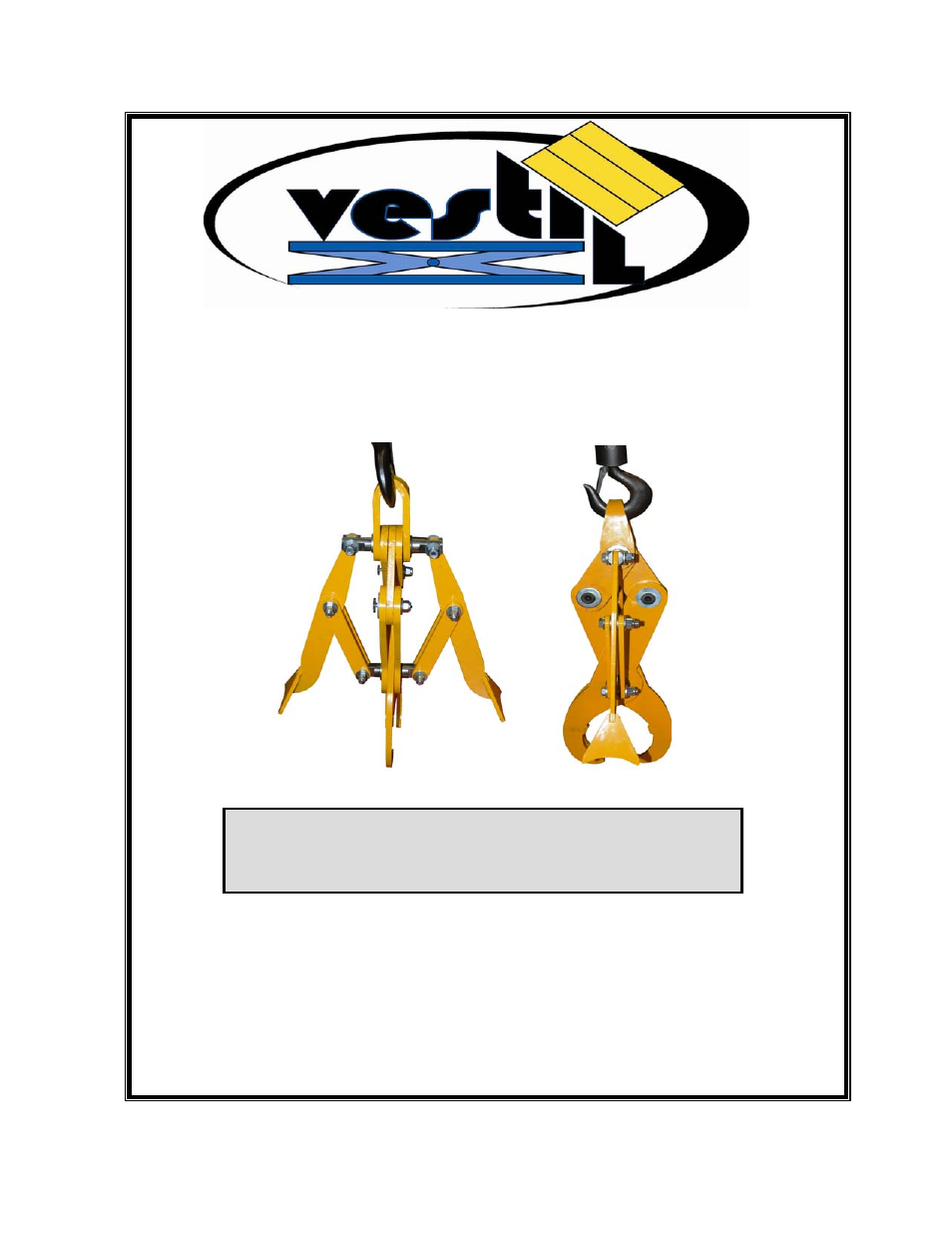 Vestil PG series User Manual | 15 pages
