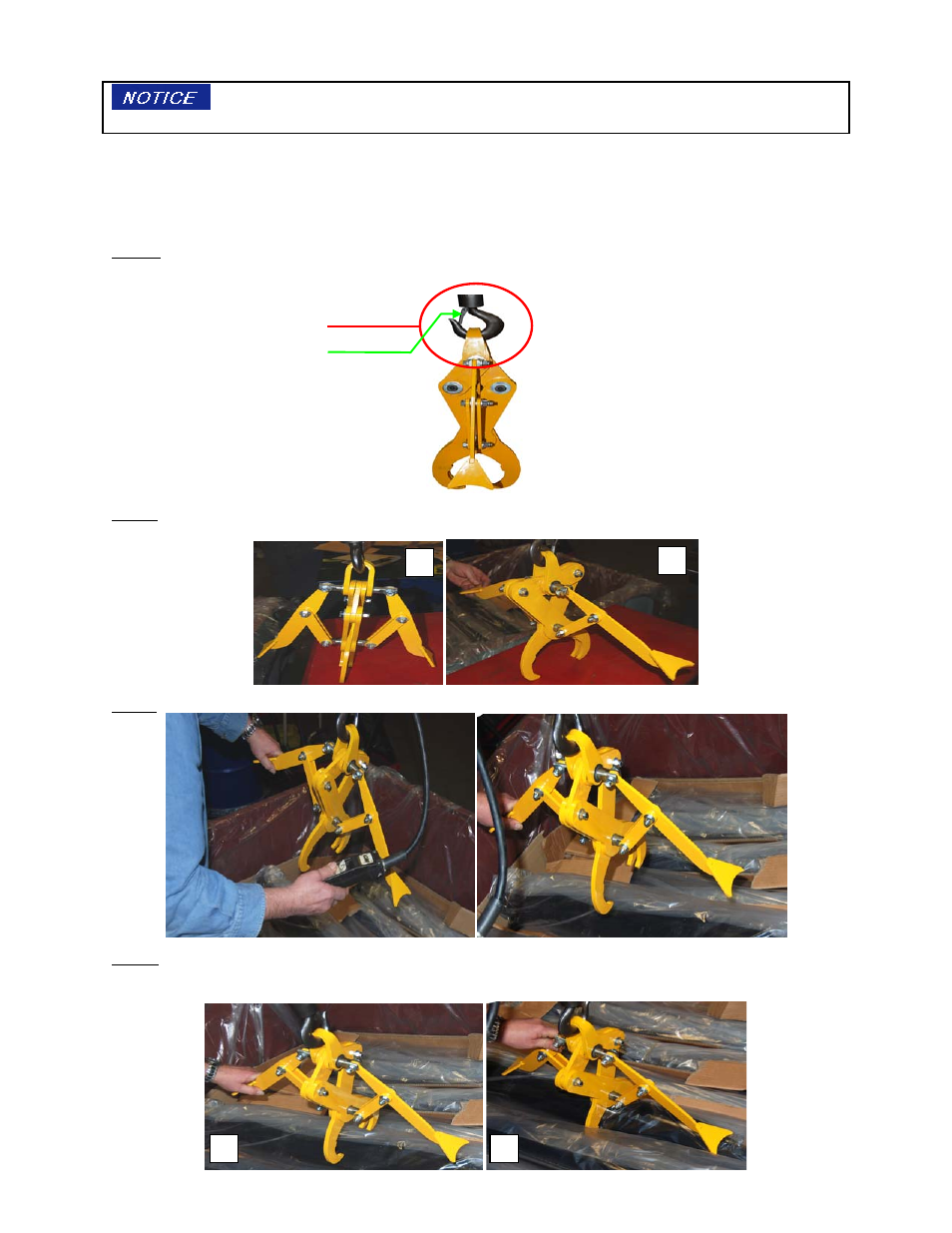 Use instructions | Vestil PG series User Manual | Page 11 / 15