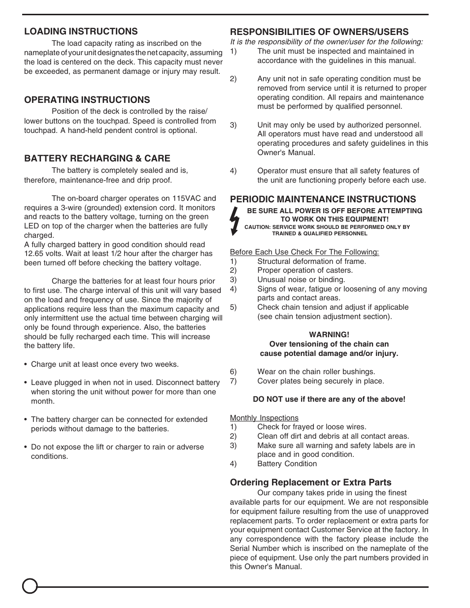 Vestil PEL-A series User Manual | Page 2 / 15