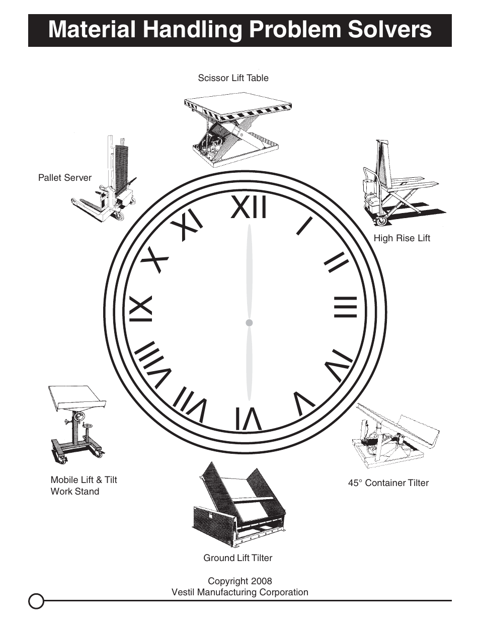 Xii ii i xi x vi vii viii vi v iii ix, Material handling problem solvers | Vestil PLB User Manual | Page 8 / 8