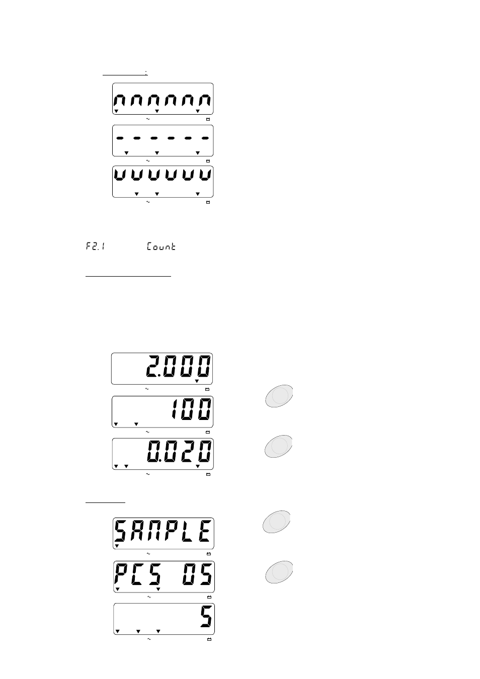 4 counting function, Directly, then press enter to confirm. operation | Vestil PM-SCALE User Manual | Page 15 / 24