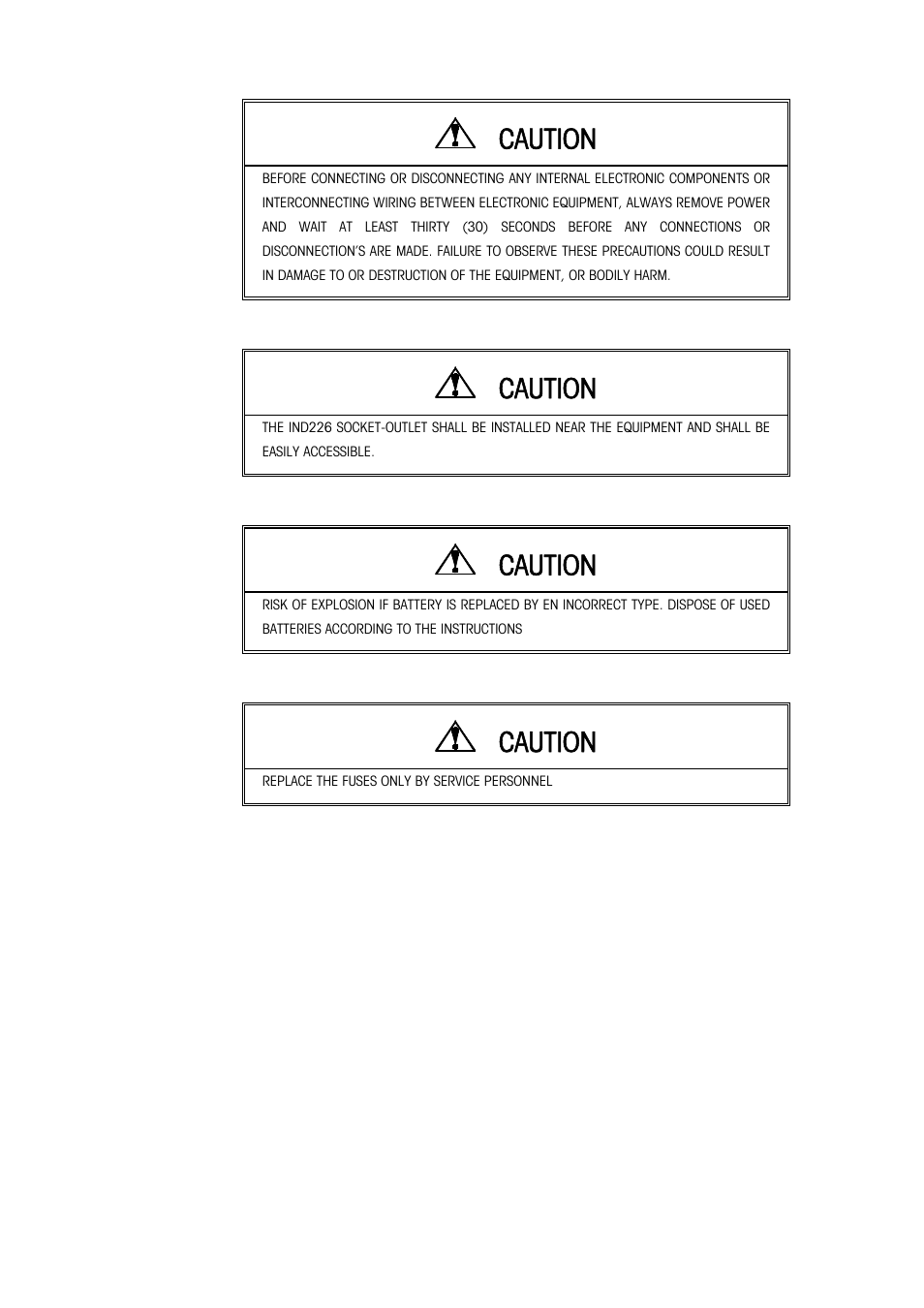 Caution | Vestil PM-SCALE User Manual | Page 3 / 24