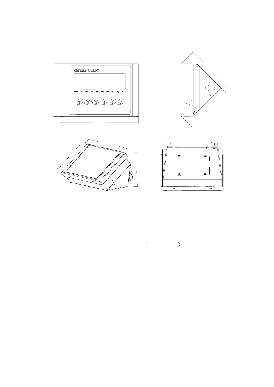 3 dimensions, 4 order information | Vestil PM-SCALE User Manual | Page 7 / 24