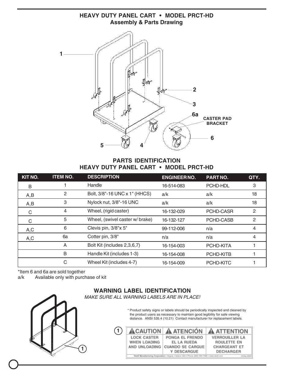 Vestil PRCT User Manual | Page 4 / 4