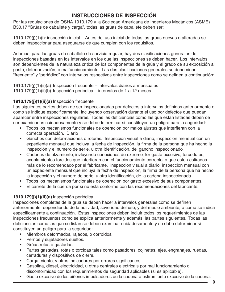 Vestil SBM series User Manual | Page 9 / 12