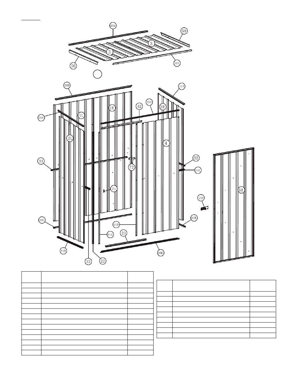 Fig. 1: exploded parts diagram | Vestil SLG-6 & SLG-10 User Manual | Page 3 / 12
