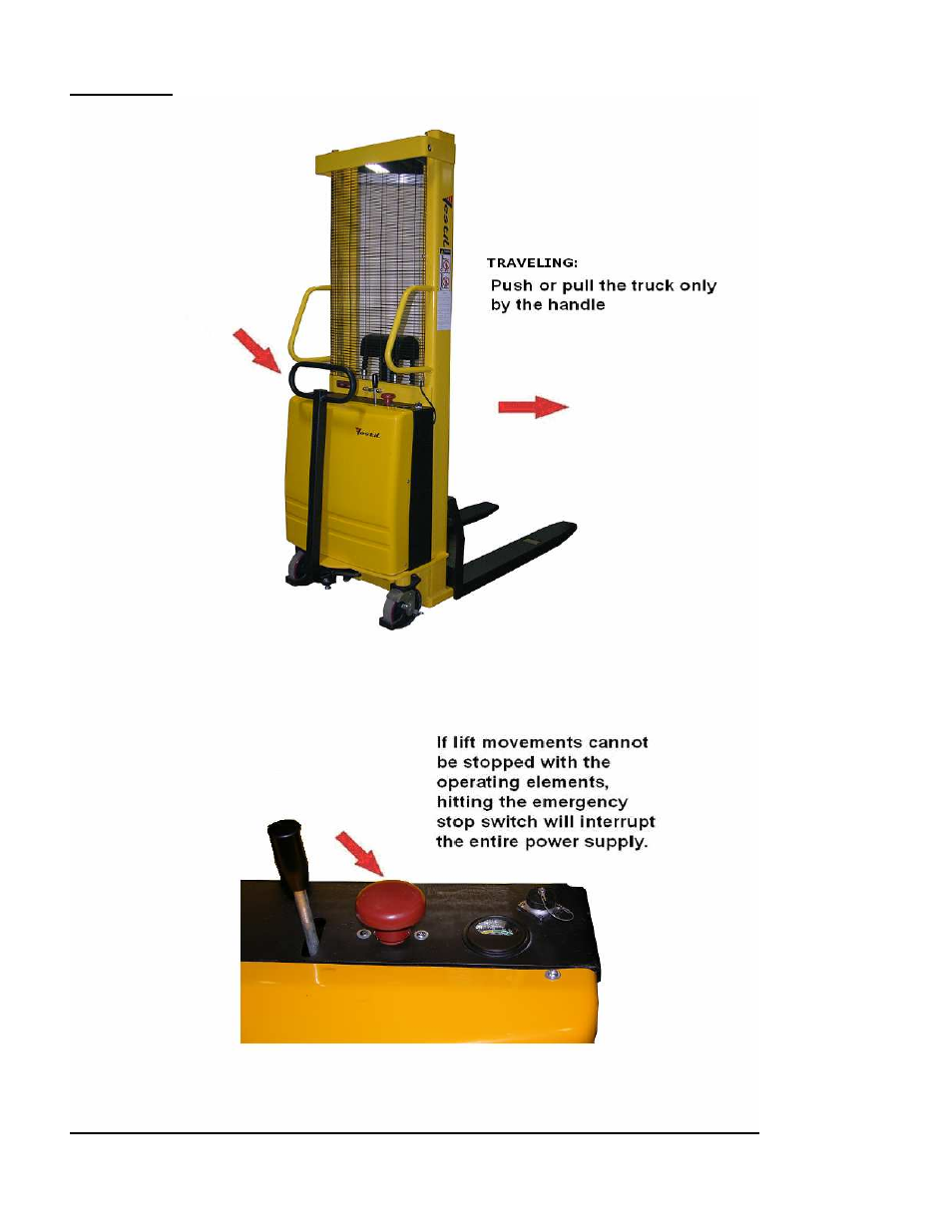 Traveling | Vestil SL-xxx-AA User Manual | Page 12 / 33