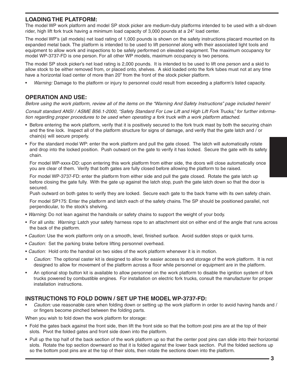 Vestil SP-175 User Manual | Page 3 / 8