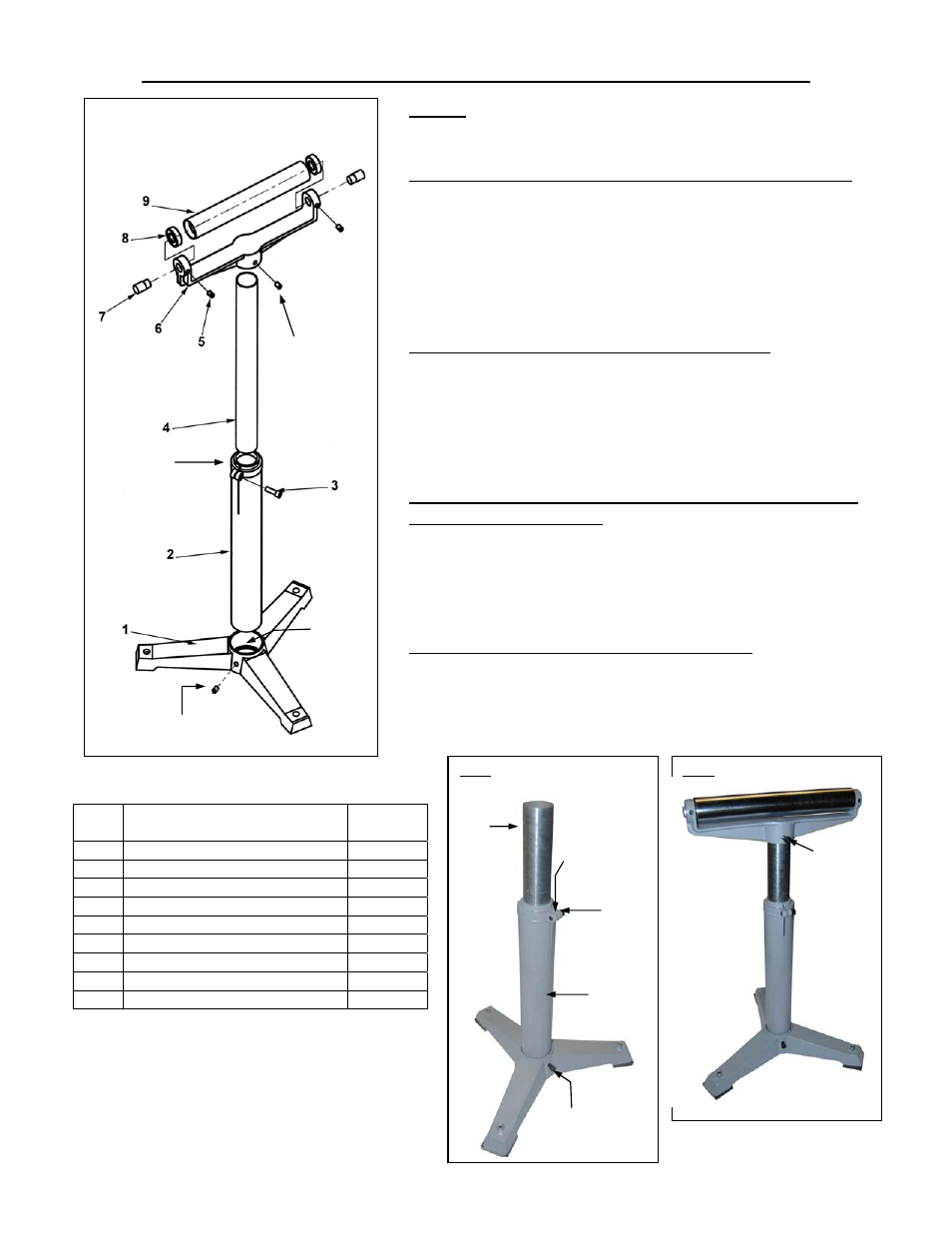 Vestil Stand-H User Manual | 1 page