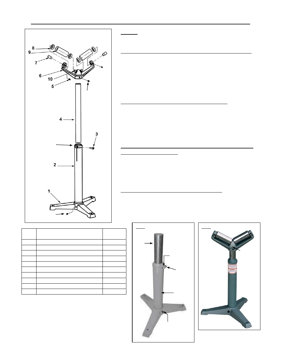 Vestil Stand-V User Manual | 1 page