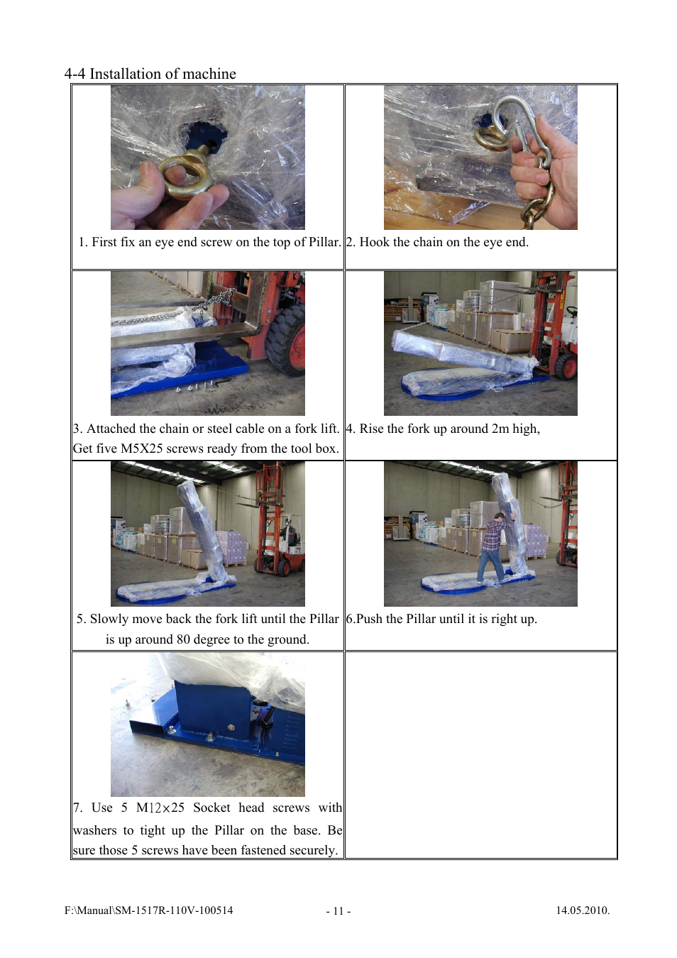 Vestil SWA-60-AW User Manual | Page 13 / 86
