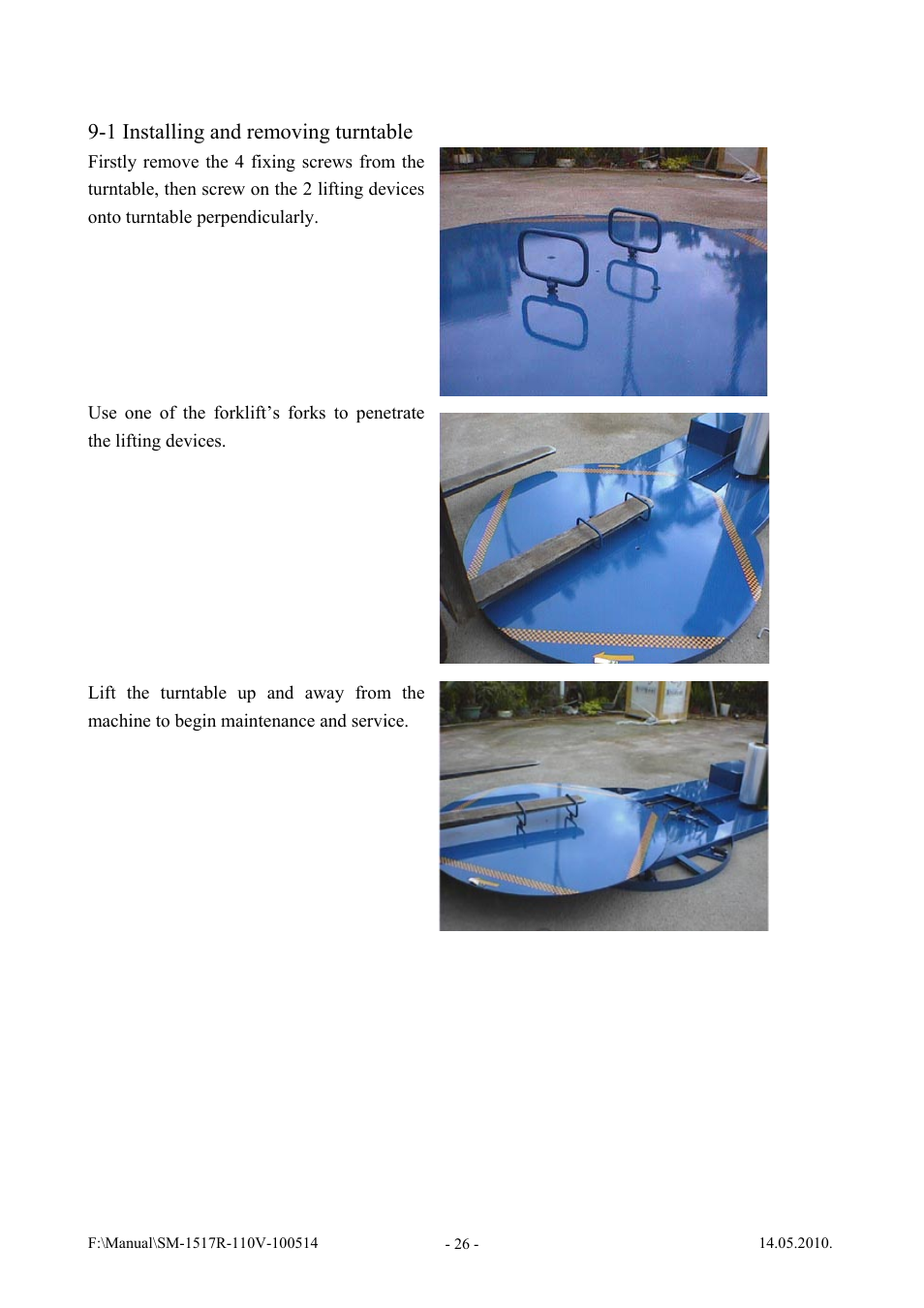 Vestil SWA-60-AW User Manual | Page 28 / 86