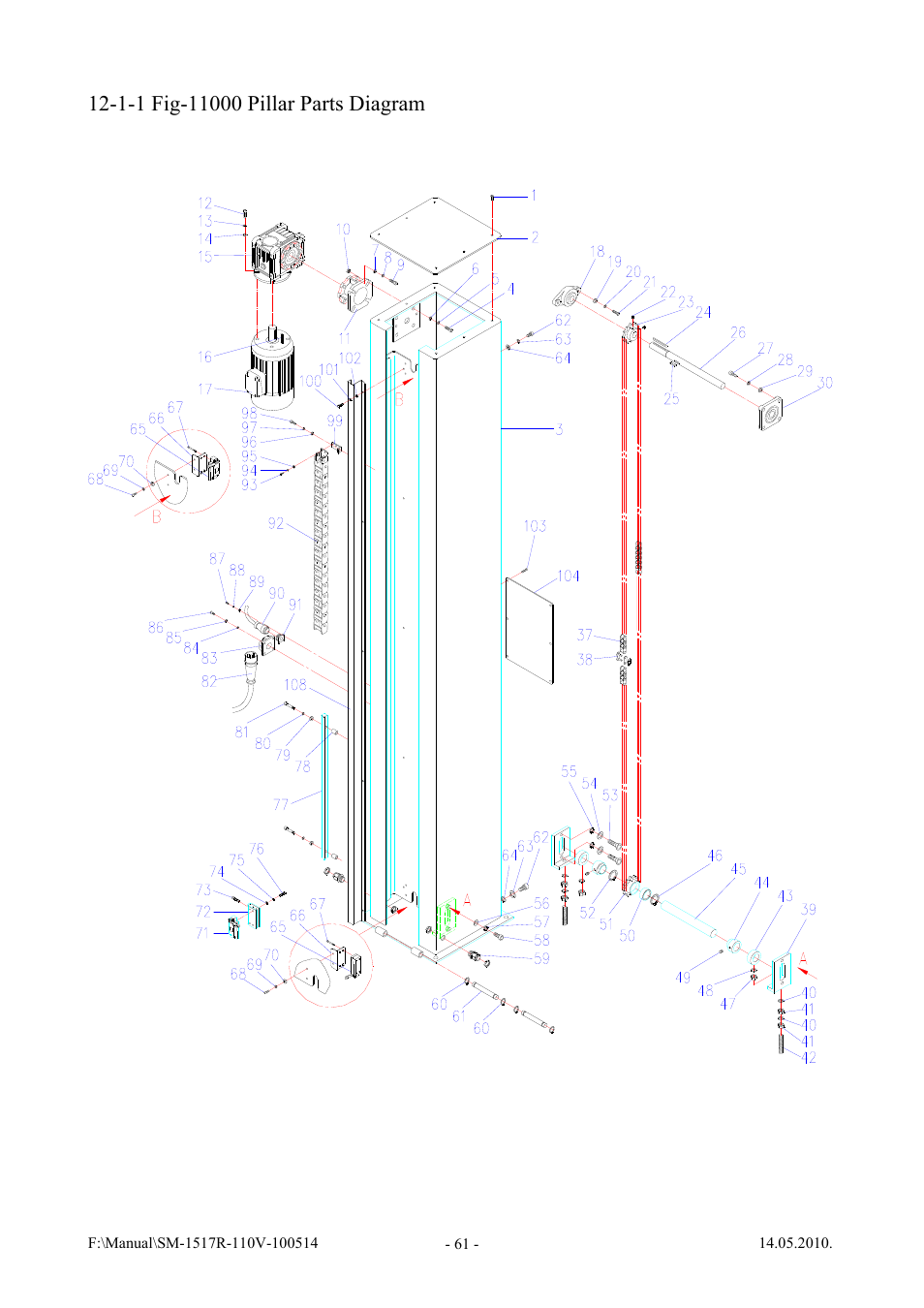 Vestil SWA-60-AW User Manual | Page 63 / 86