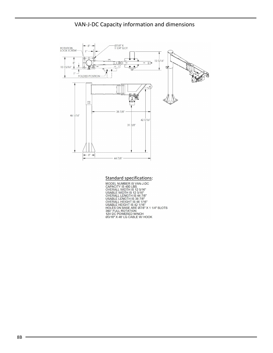 Vestil VAN-J User Manual | Page 17 / 24