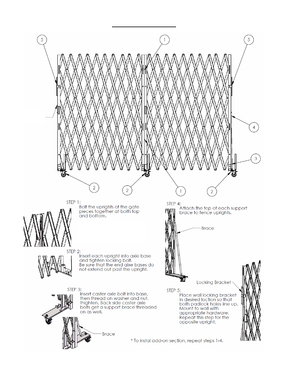 Assembly instructions | Vestil VXL User Manual | Page 3 / 4