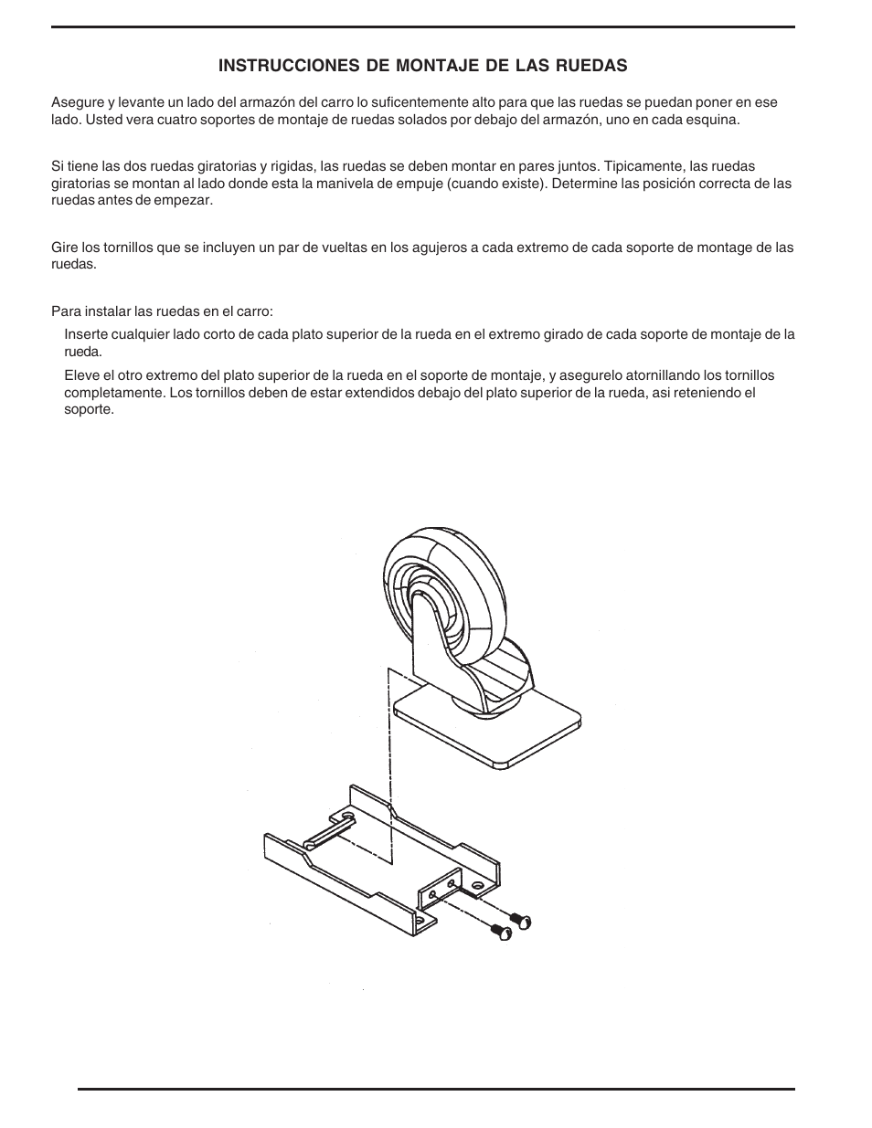 Vestil WT-2424 & WT-2221 User Manual | Page 6 / 12