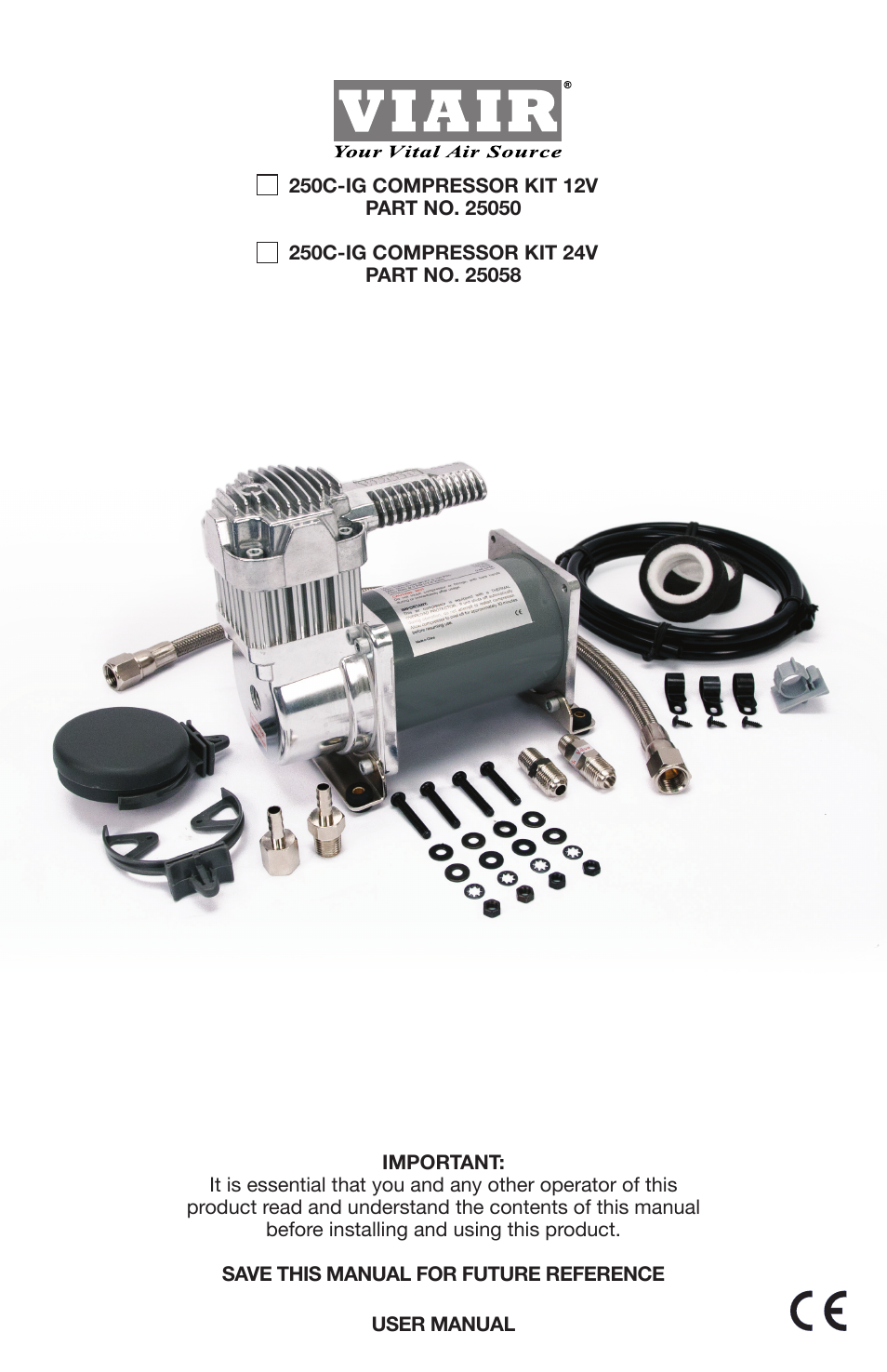 VIAIR 250C-IG User Manual | 8 pages