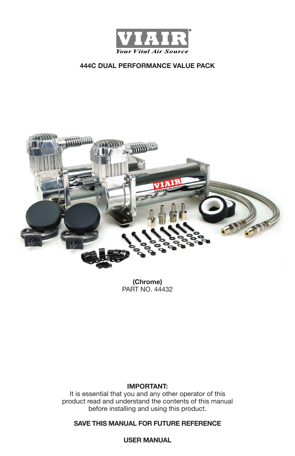 VIAIR 444C Dual User Manual | 8 pages