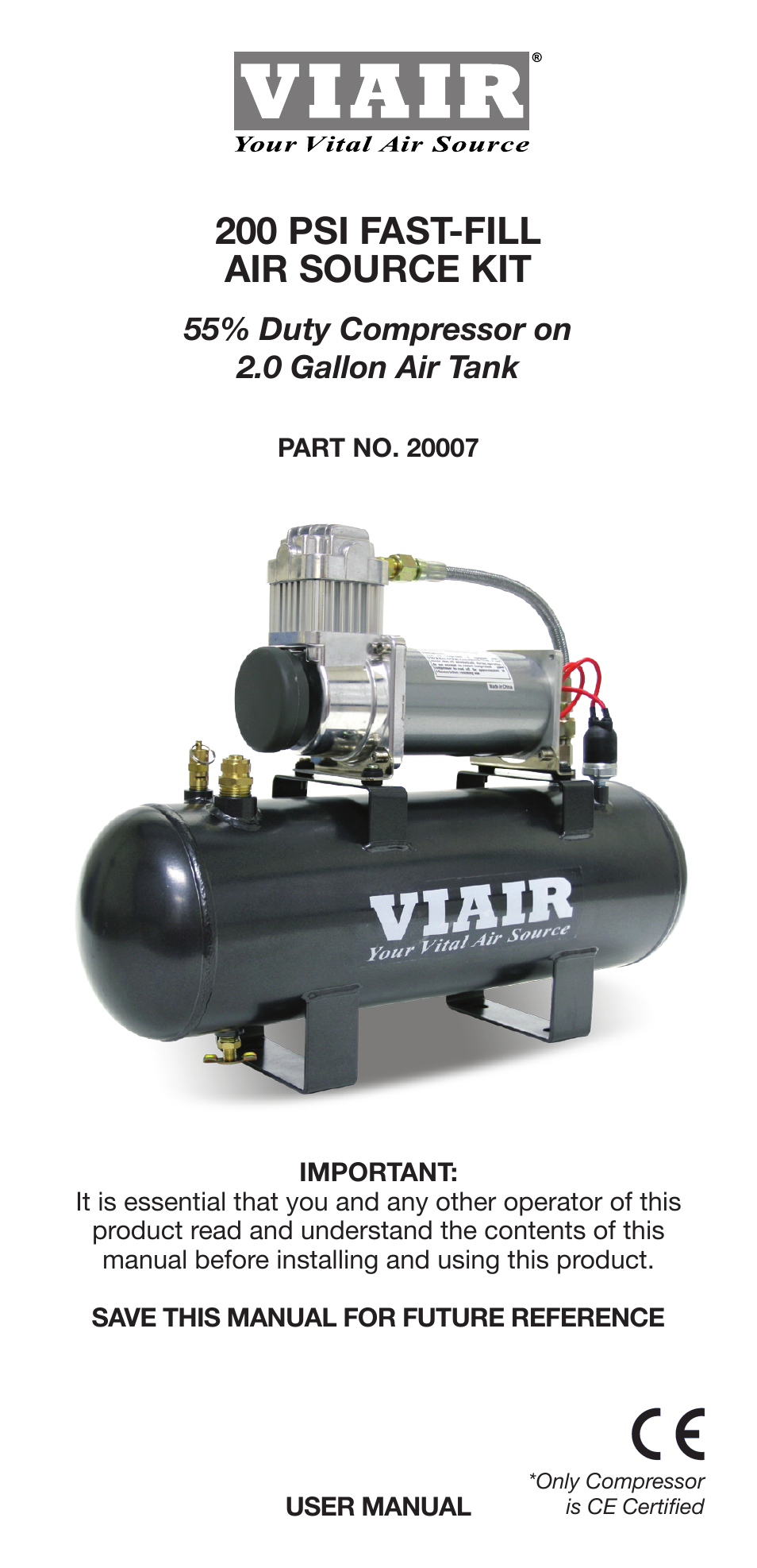 VIAIR 200 PSI Fast-Fill User Manual | 10 pages